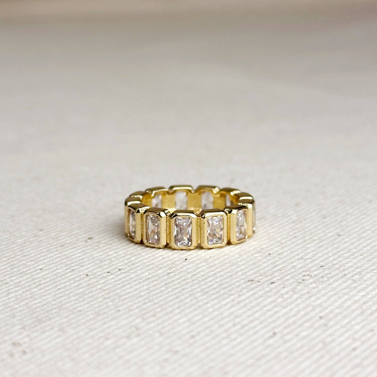 18k Gold Filled Crystal Ring