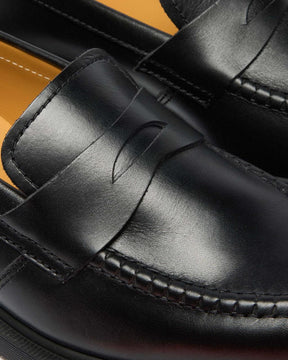 Delapre Made in England Penny Loafer in Black