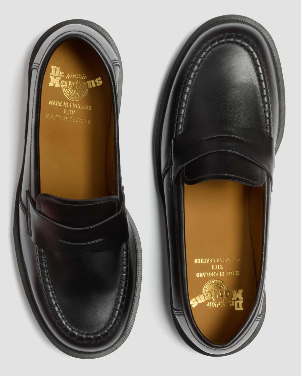 Delapre Made in England Penny Loafer in Black