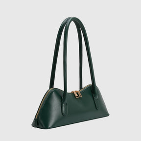 Dakota Recycled Vegan Leather Shoulder Bag in Green