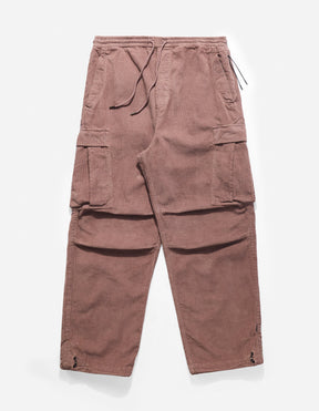 Hemp Utility Cargo Track Pants in Murasaki Purple