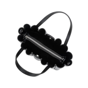 Adela Black Recycled Vegan Leather Tote Bag