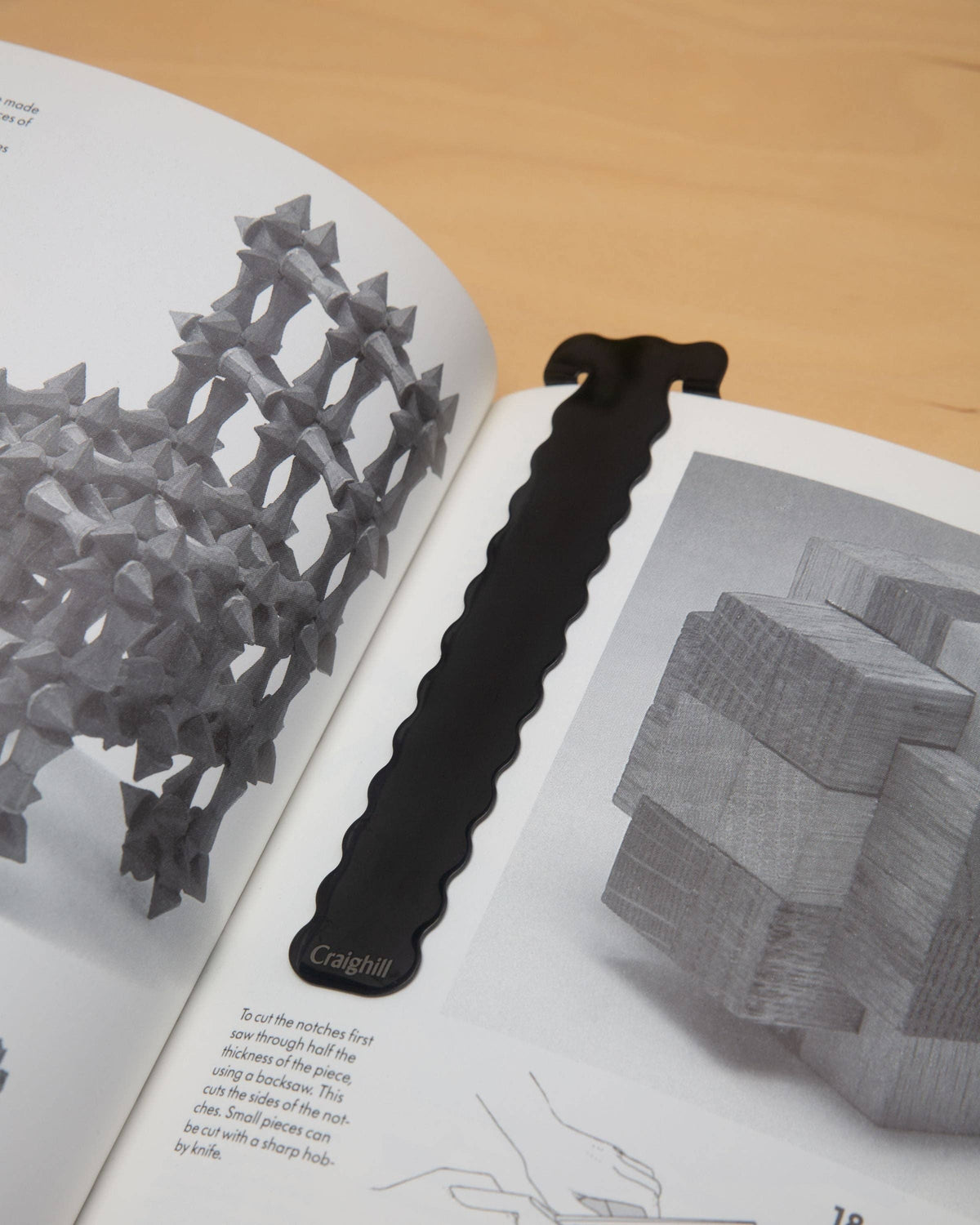 Perch Bookmark in Vapor Black