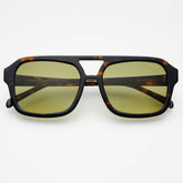 Havana Acetate Aviator Sunglasses in Dark Tortoise