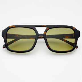 Havana Acetate Aviator Sunglasses in Dark Tortoise