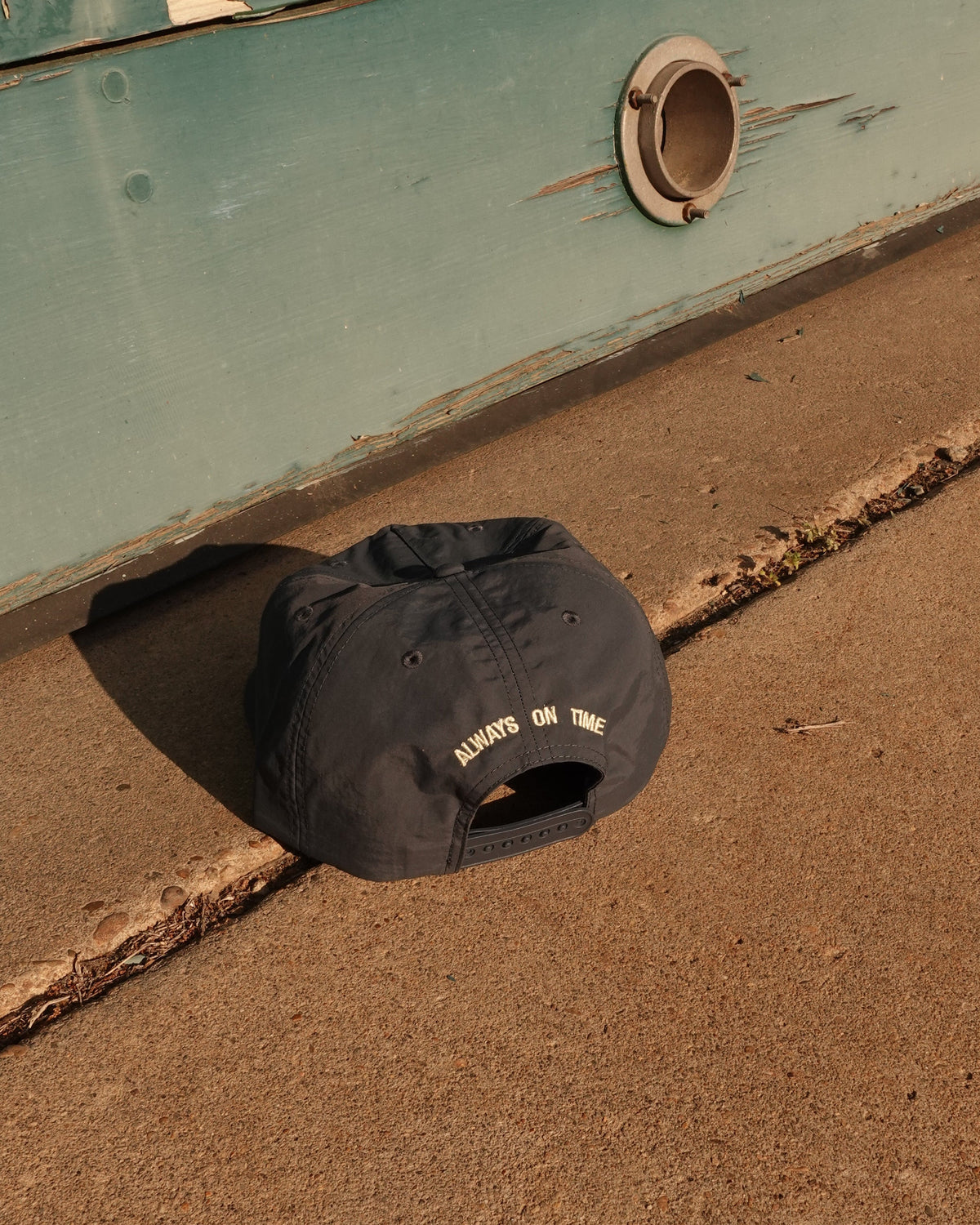 Chronograph Nylon Hat in Petrol Blue