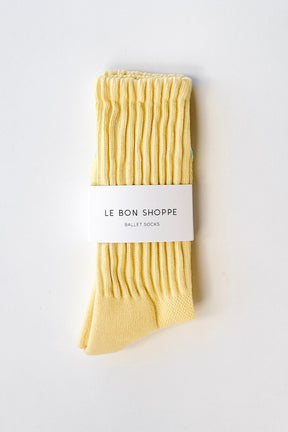 Ballet Socks in Pale Yellow