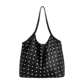 Cathy Black Polka Dot Tote Bag