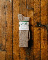 Recycled Cotton Camp Socks in Camp Khaki Melange