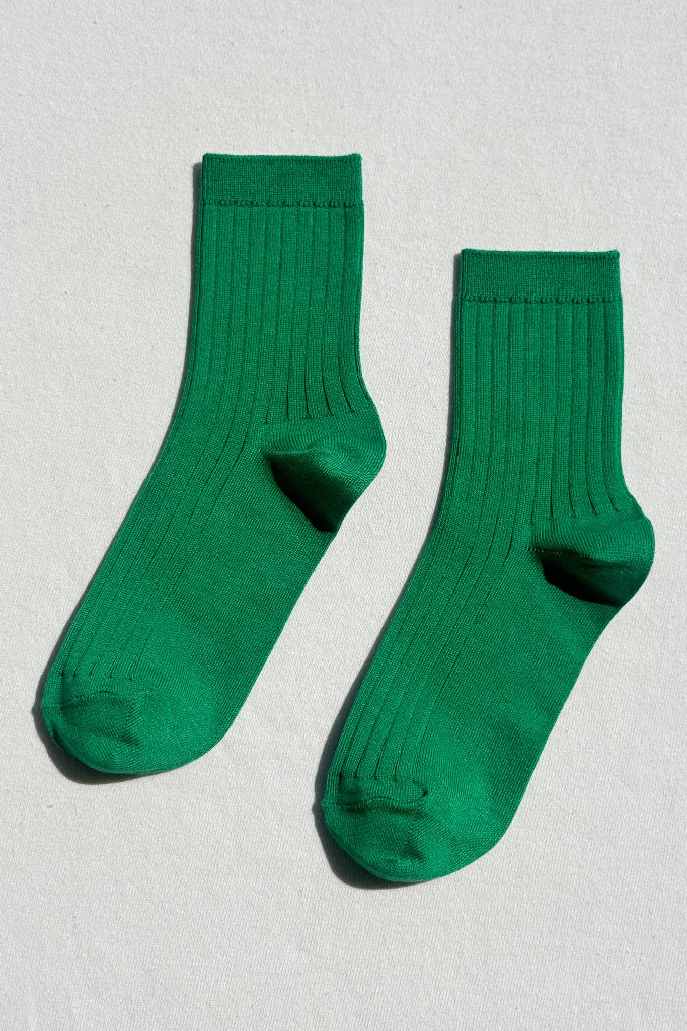 Her Socks in Kelly Green