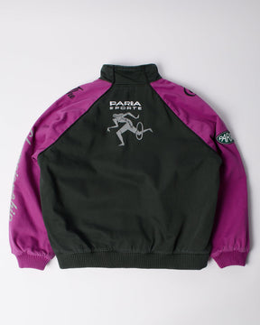 Owl Meets Rat Racing Jacket in Purple