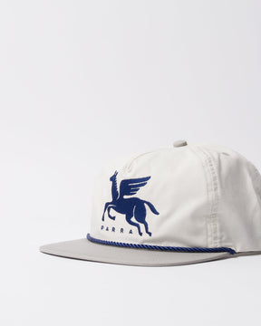 Gasoline 5 Panel Hat in Grey