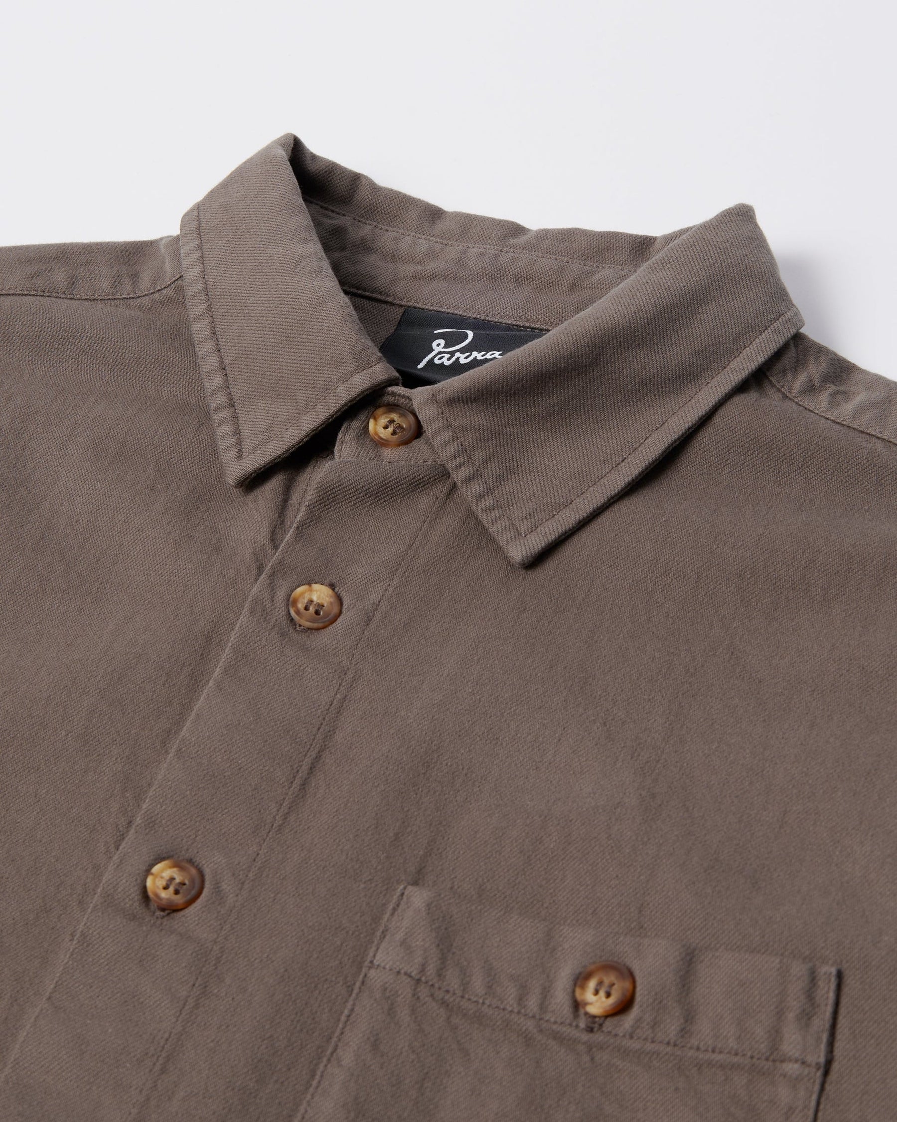 Crooked Face Short Sleeve Shirt in Brown