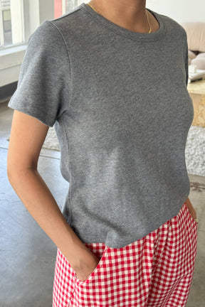 The Boy Tee in Melange Grey
