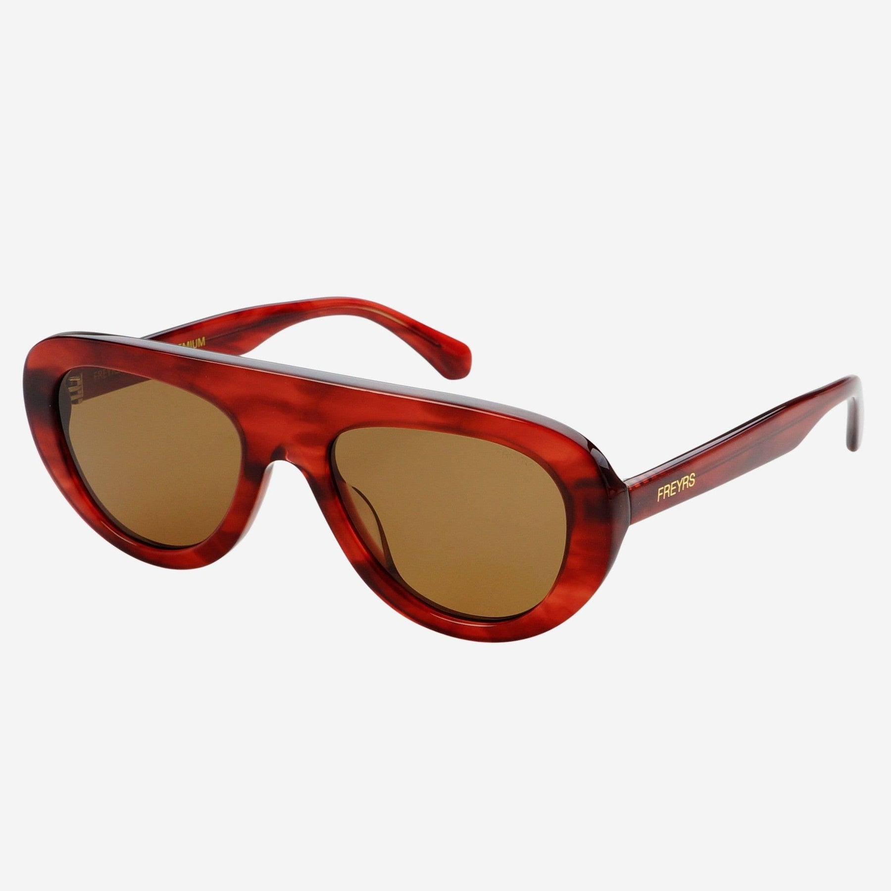 Jetsetter Acetate Aviator Sunglasses in Merlot