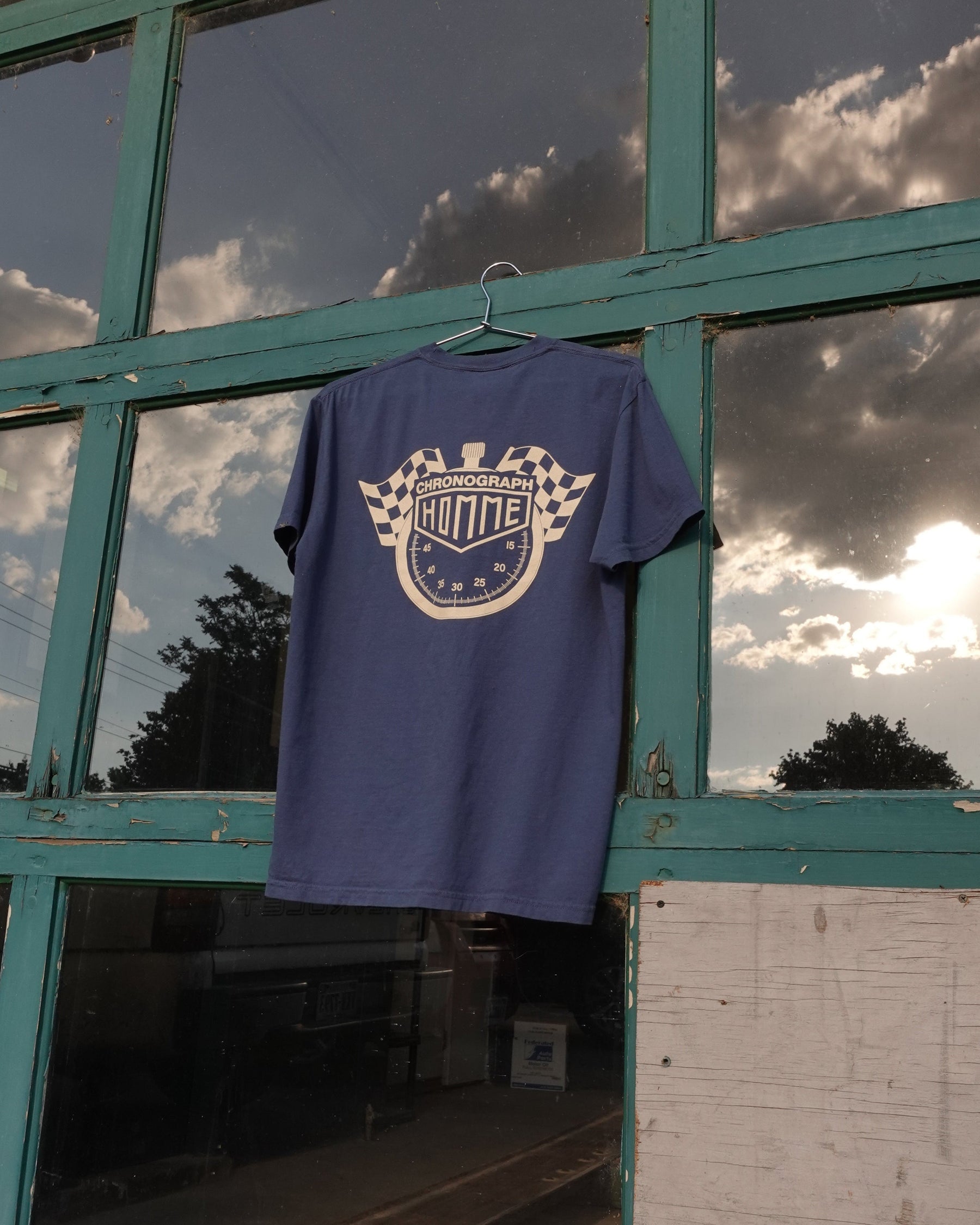 Chronograph Pocket Tee in Navy