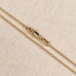18k Gold Filled 1.5mm Rolo Chain