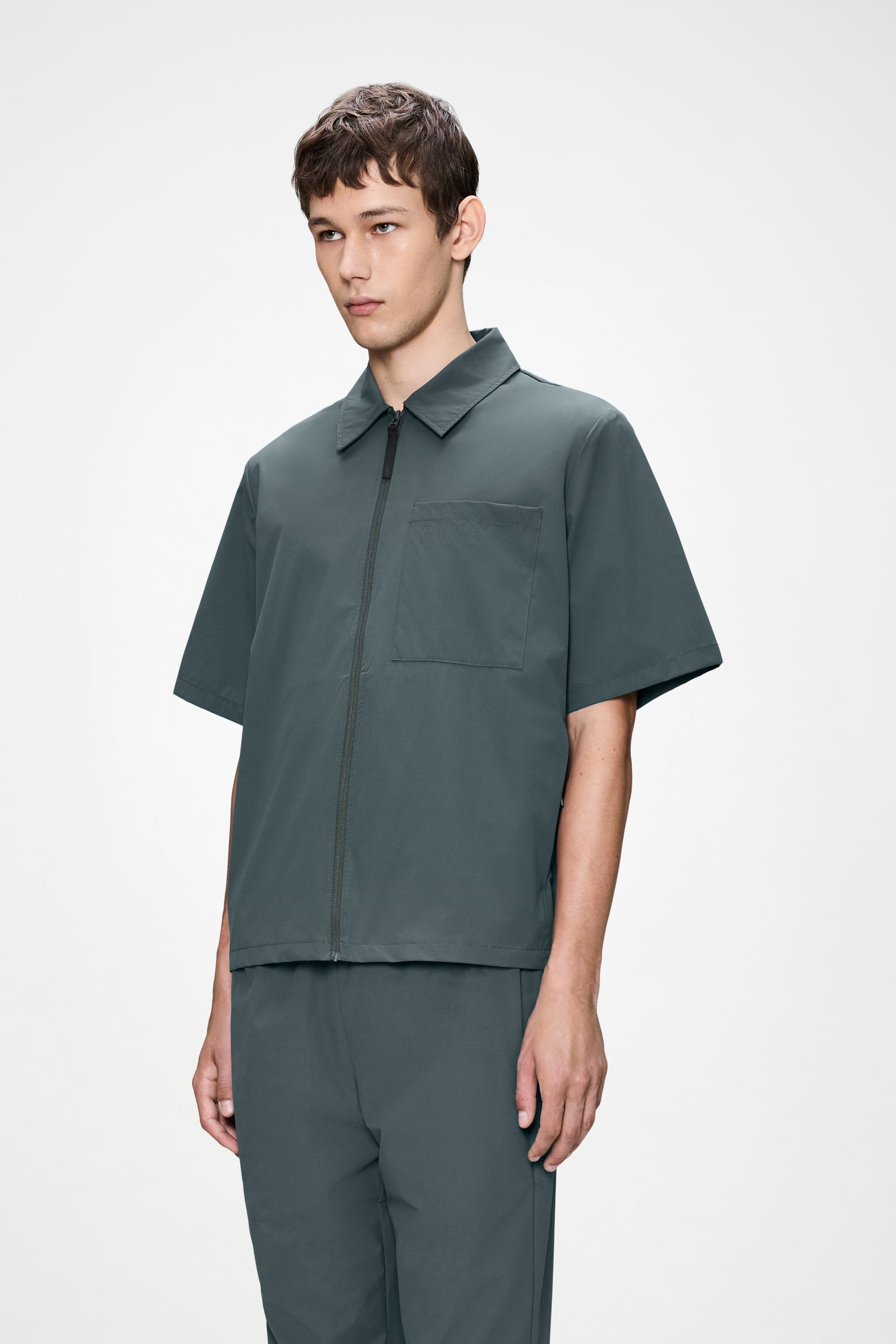 Mito Short Sleeve Shirt in Dark Grey