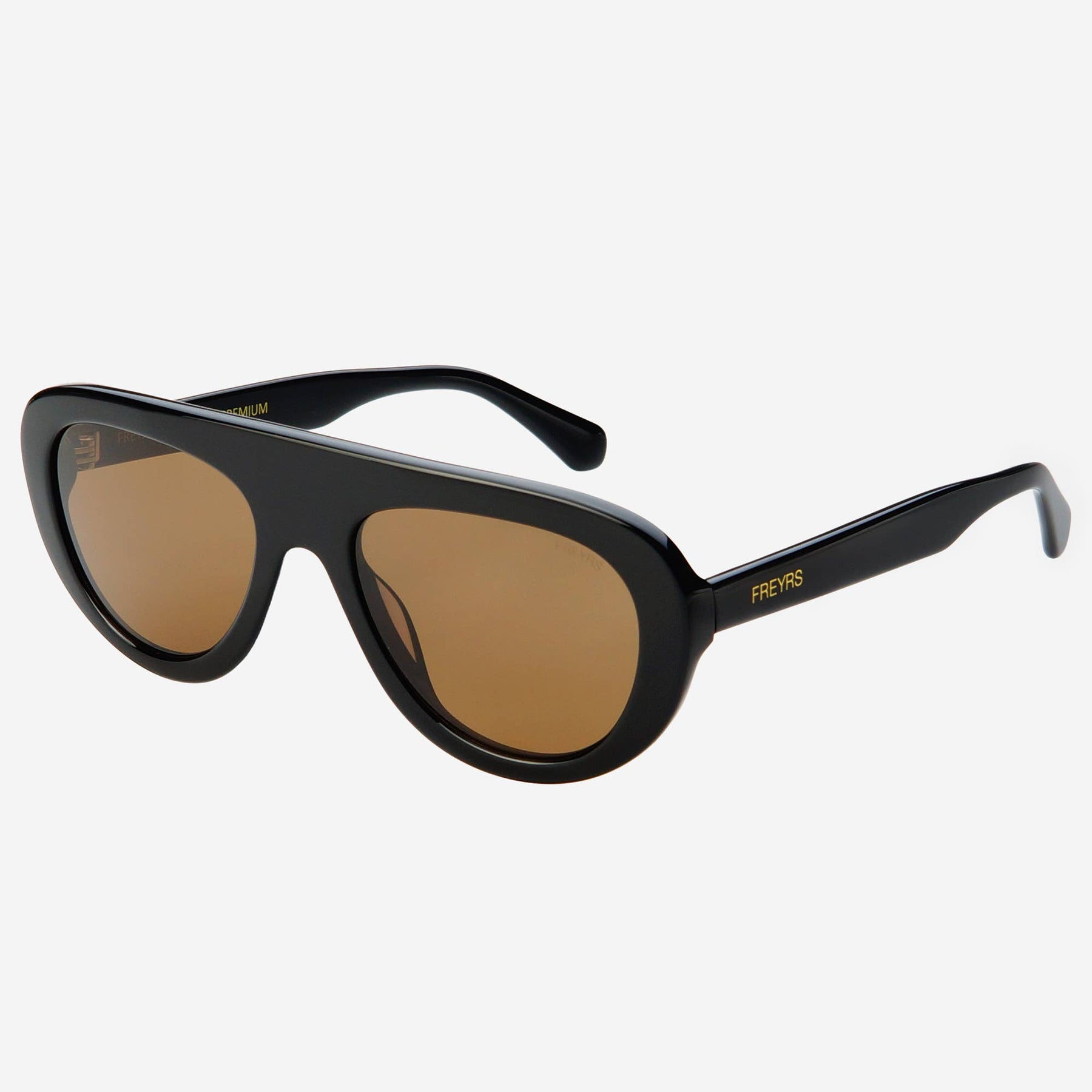 Jetsetter Acetate Aviator Sunglasses in Black