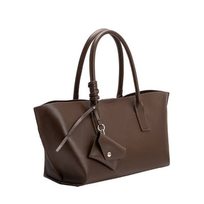 Astrid Espresso Recycled Vegan Leather Tote Bag