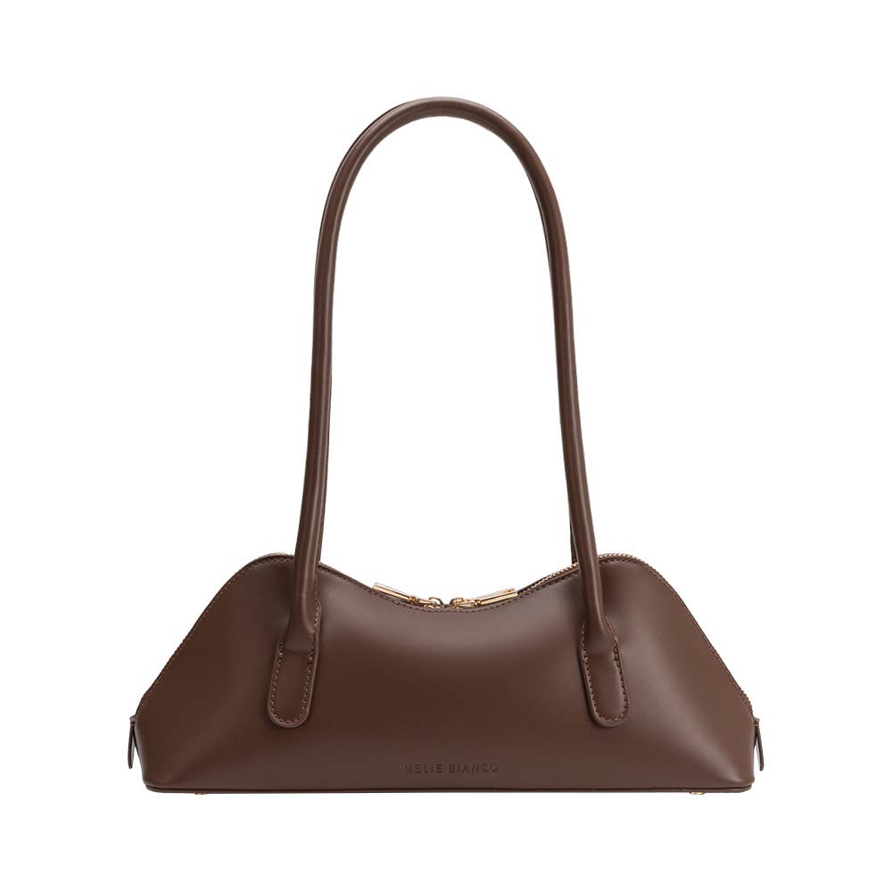 Dakota Chocolate Recycled Vegan Leather Shoulder Bag