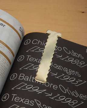 Perch Bookmark in Vapor Brass
