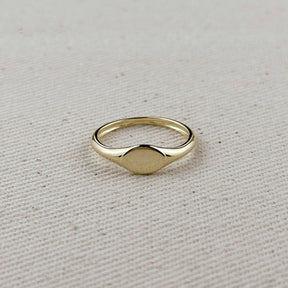 18k Gold Filled Signet Ring