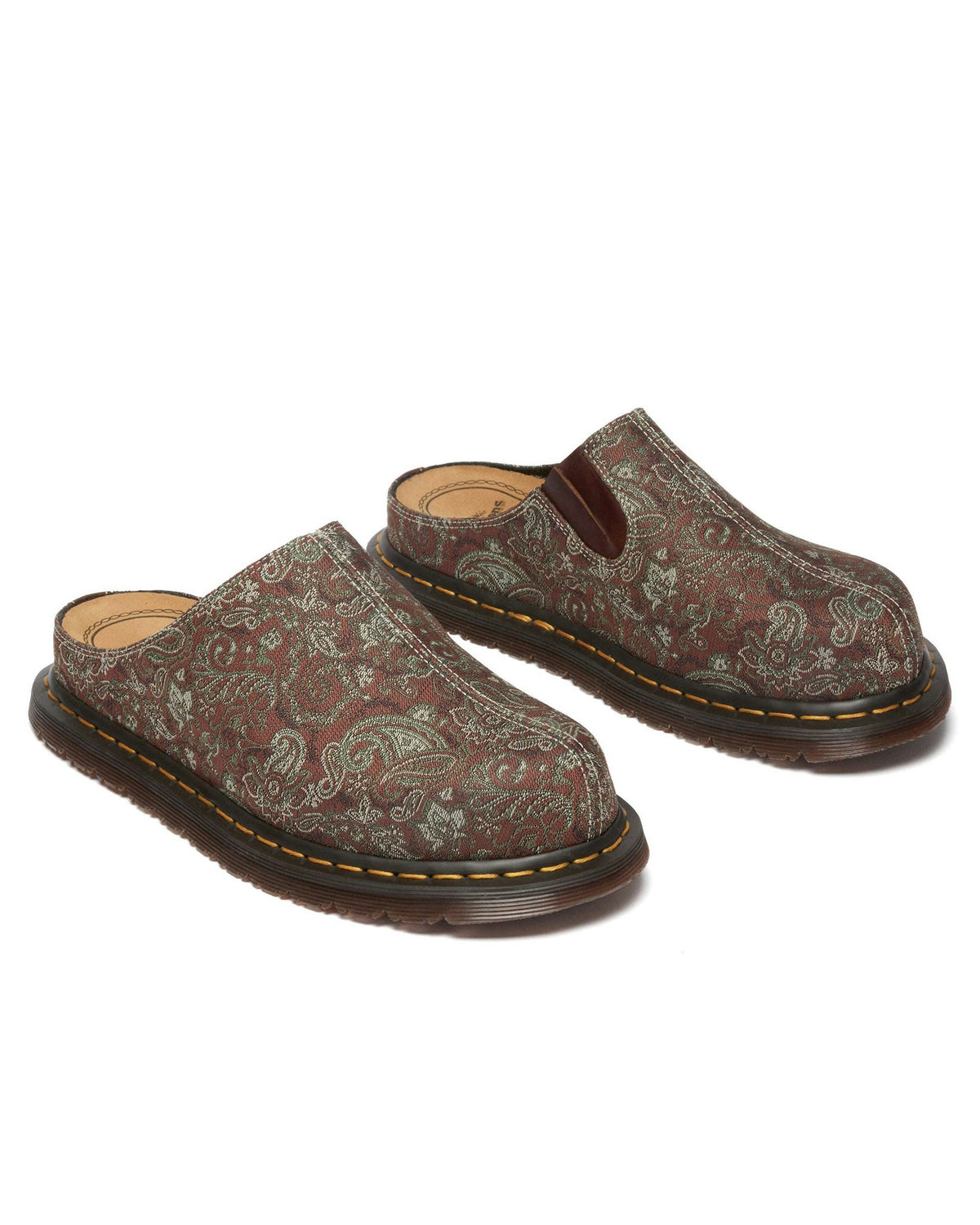 San Mule Jacquard Paisley in Russet Multi