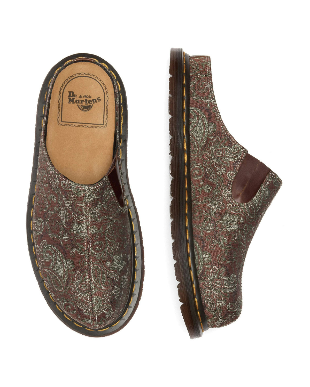 San Mule Jacquard Paisley in Russet Multi