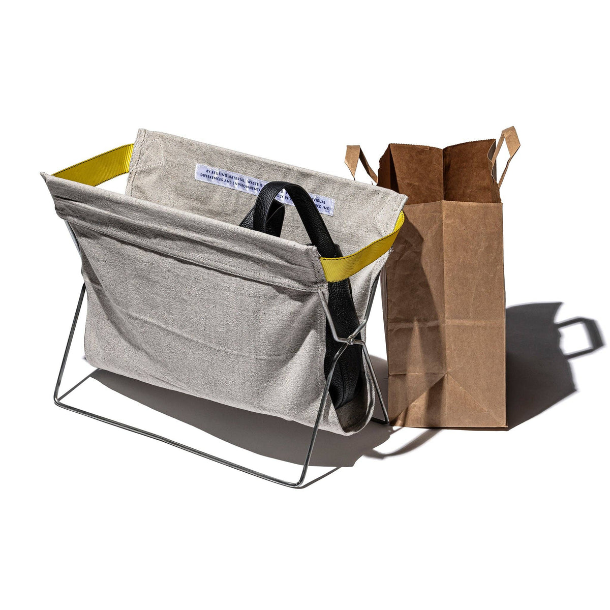 Folding Bag Storage For Café in Ivory Mix