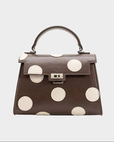 Maisel Recycled Polka Dot Bag in Chocolate