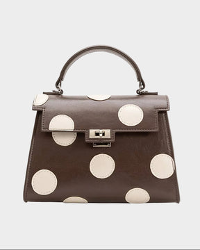 Maisel Recycled Polka Dot Bag in Chocolate