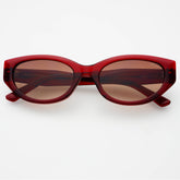 Ameli Acetate Cat-Eye Sunglasses in Red
