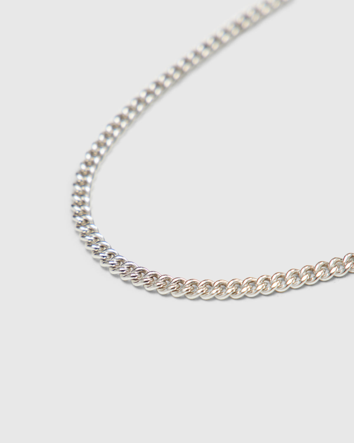 4MM Curb Chain in Silver 925