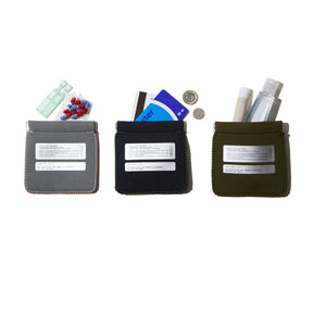 Coin Card Holder in Light Grey