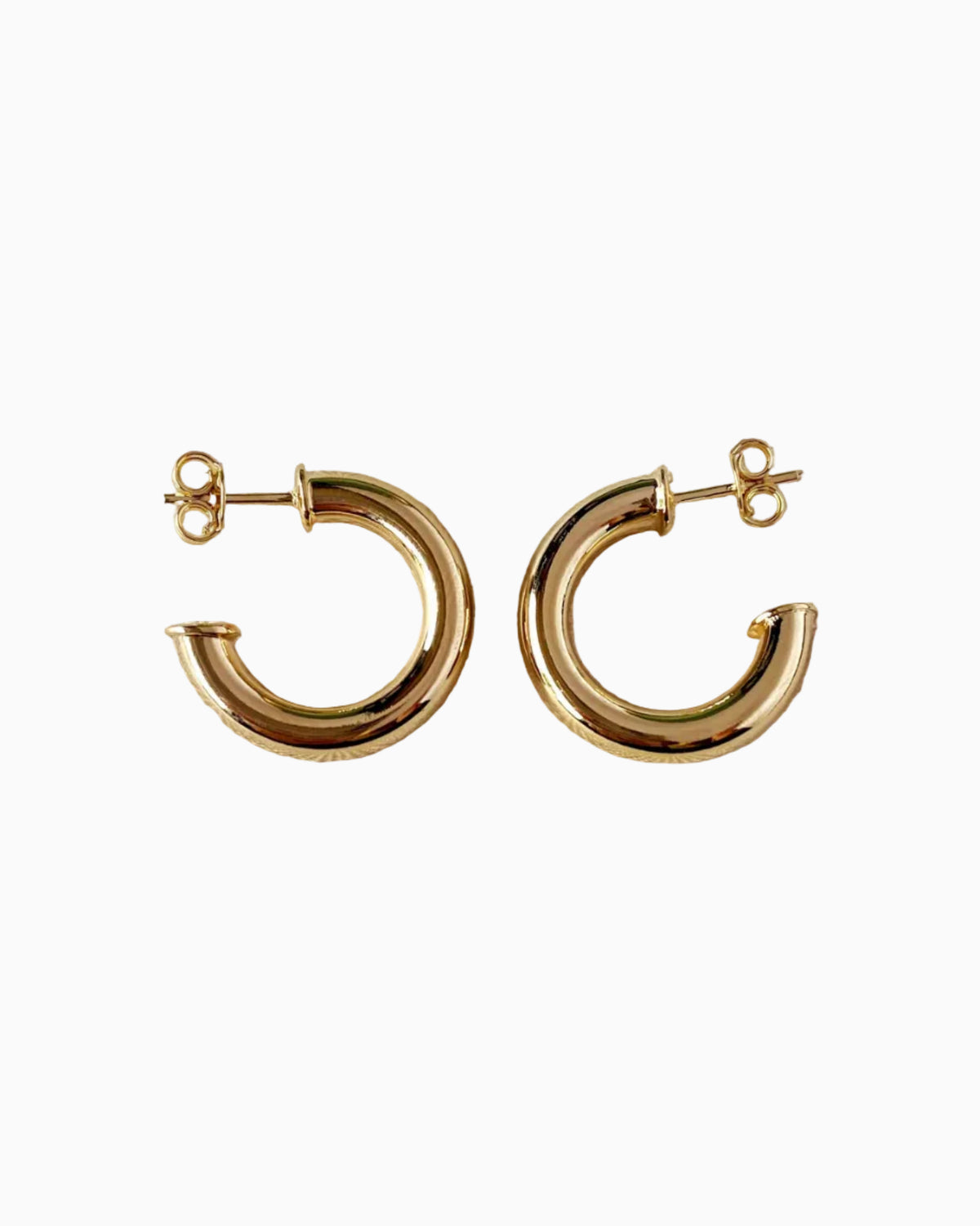18k Gold Filled Half-Hoops Earrings
