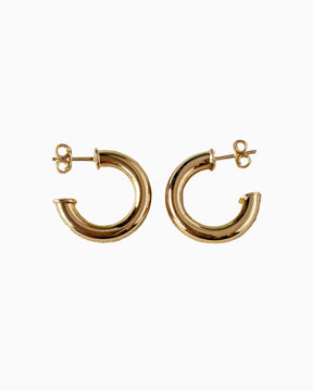 18k Gold Filled Half-Hoops Earrings