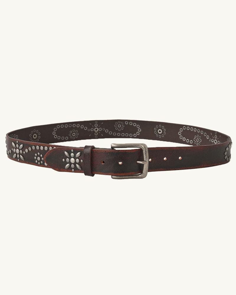 Studded Belt in Brown