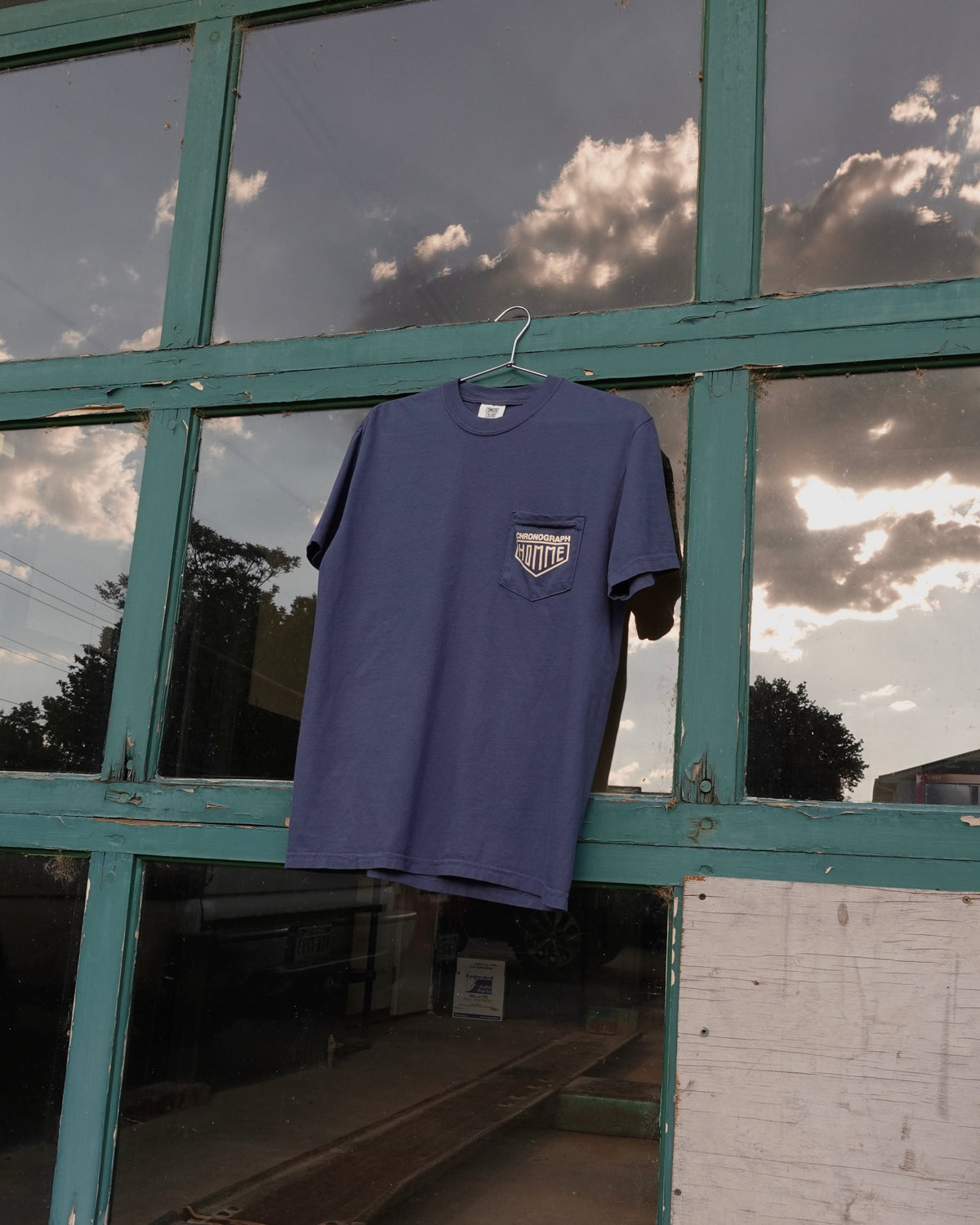 Chronograph Pocket Tee in Navy