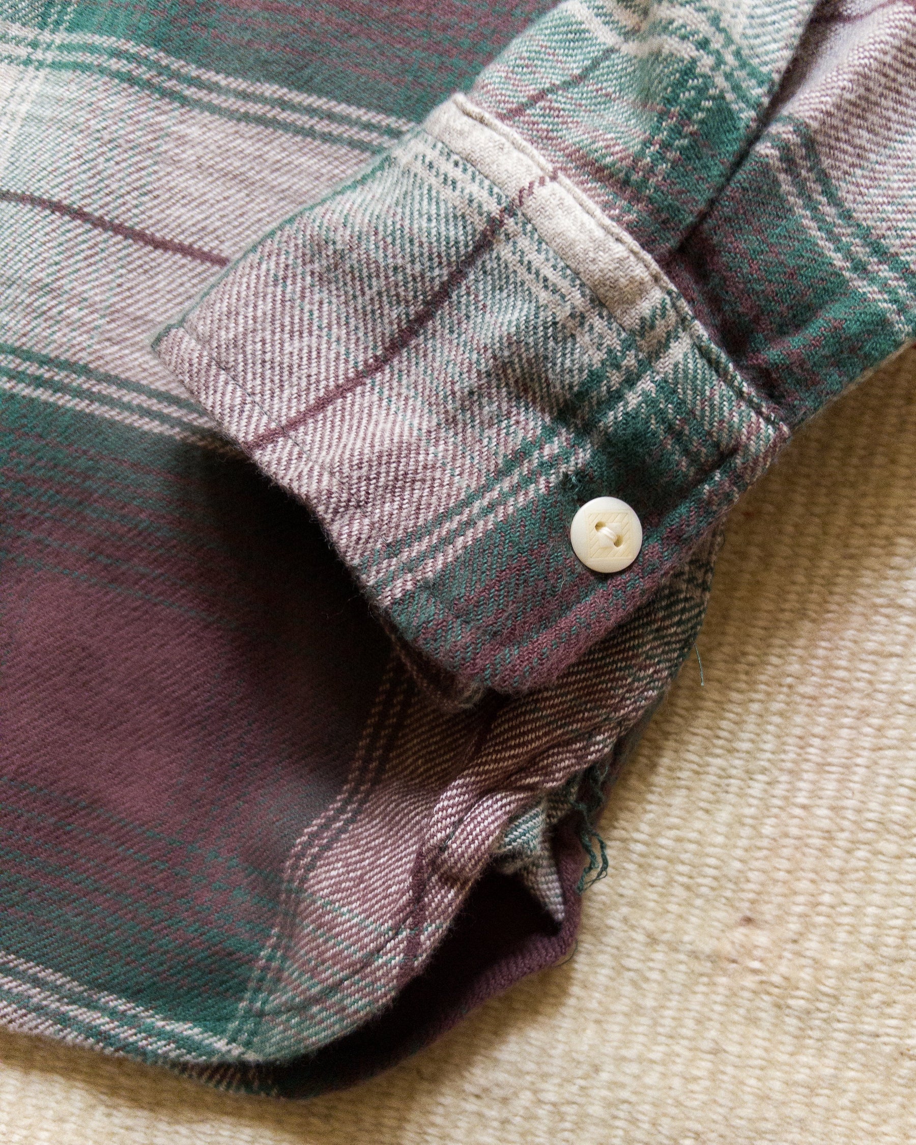 Washed Flannel Workshirt in Grizzly Shadow Plaid