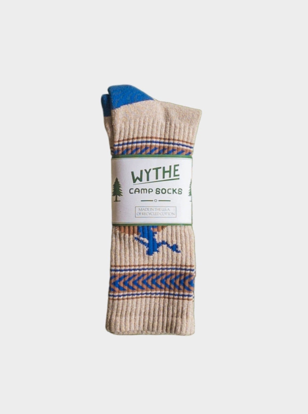 Recycled Cotton Jacquard Socks in Bucking Bronc