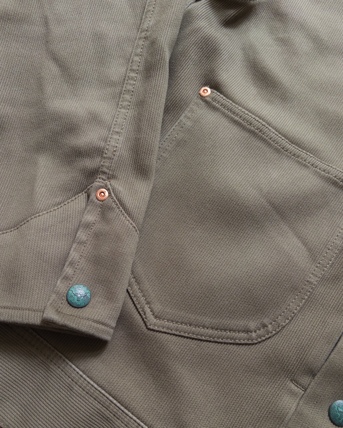 Bedford Cord Ranch Jacket in Faded Olive