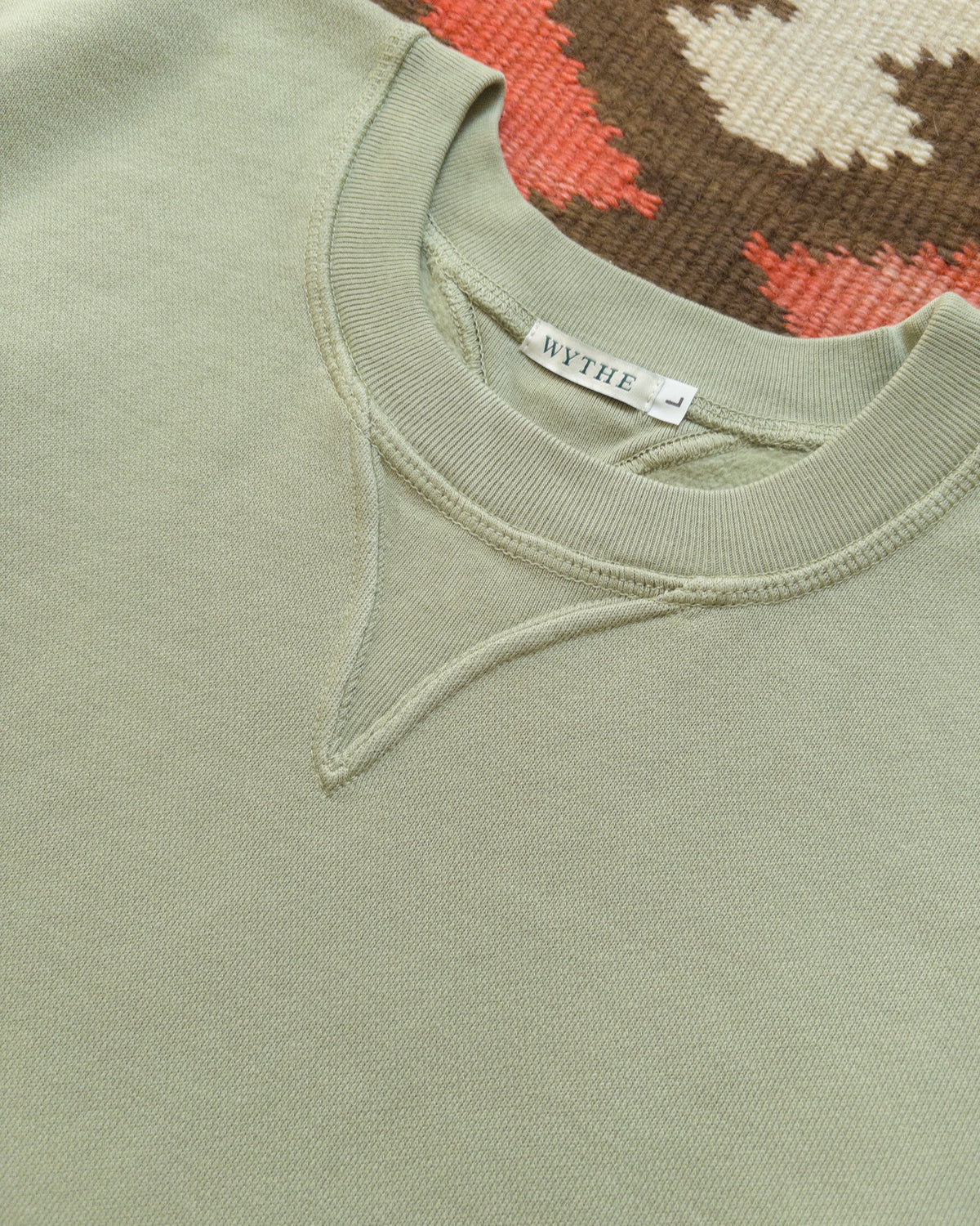Crewneck Sweatshirt in Faded Olive