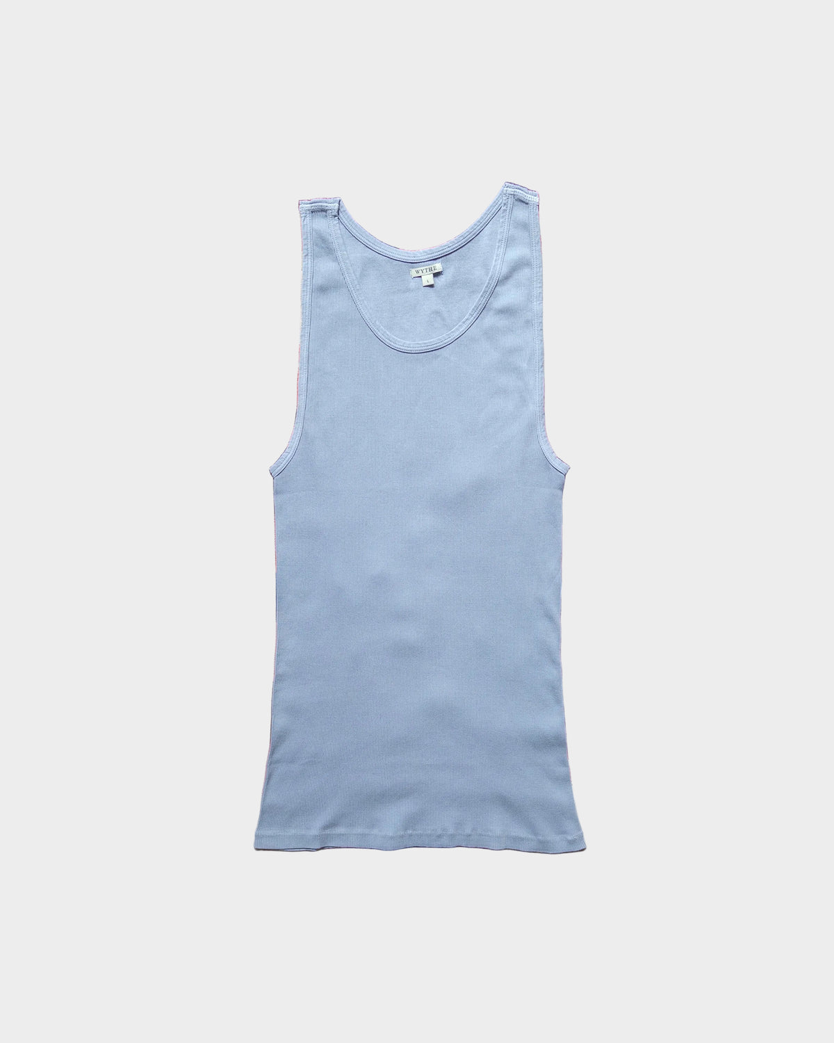 Tubular Ribbed Knit Tank Top in Indigo