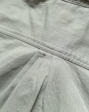 Cotton HBT Officers Shirt in Sage