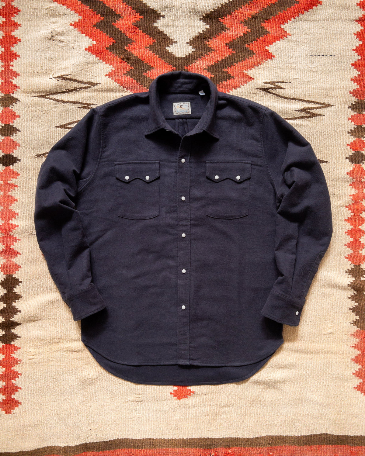 Moleskin Pearlsnap Shirt in Night Sky