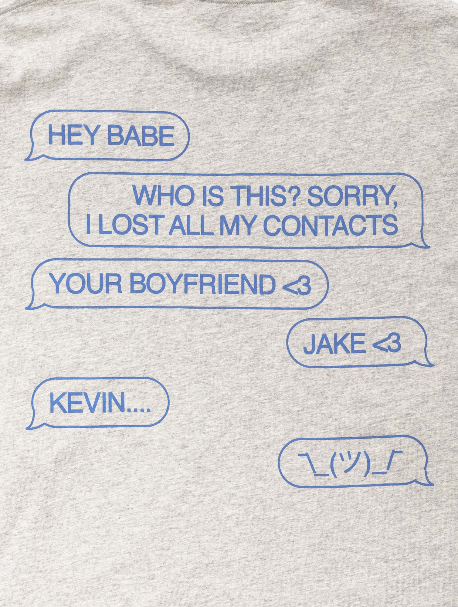 Hey Babe...  Longsleeve T-Shirt in Grey