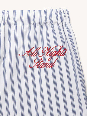 Pillow Whispers Pyjama Bottom in Blue Stripe