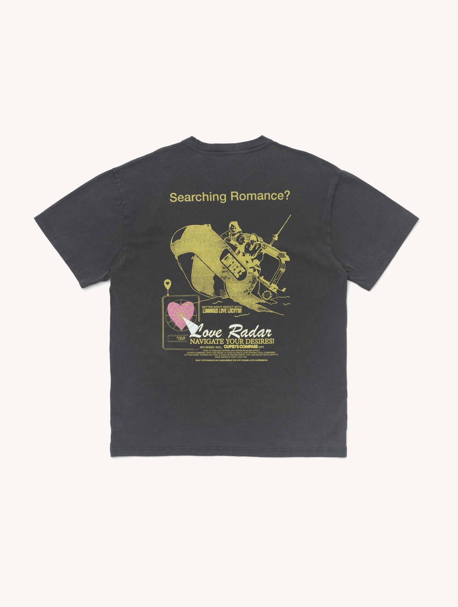 Searching Romance? T-Shirt in Off Black