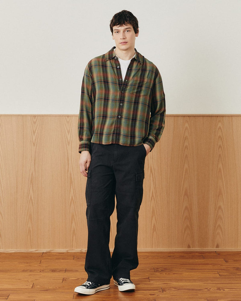 Homestead LS in Army Plaid